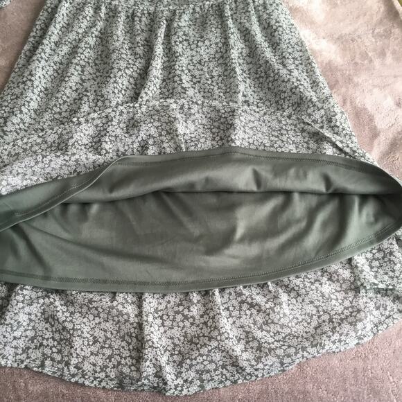 Daisy & Delilah Peasant Cottage Gausy Floral Smocked Long Sleeve Mini Dress - XL - Picture 7 of 9